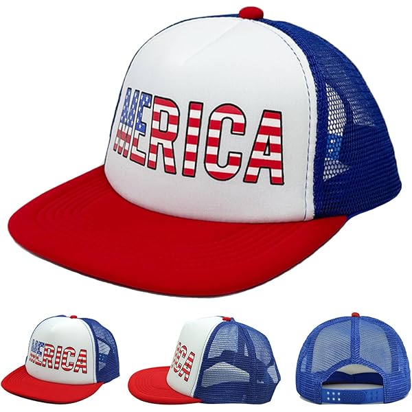 The Outlaw & Hillbilly Funny Baseball Cap - Patriotic USA Flag Trucker Hat Washed Cotton Black