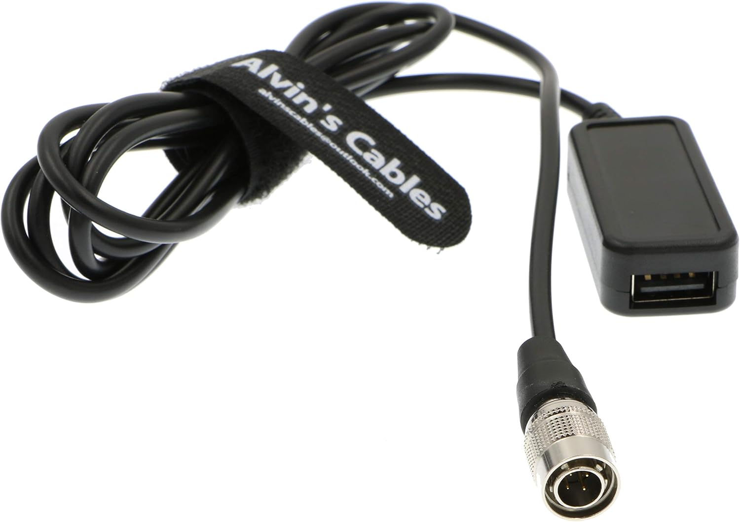 Alvin's Cables 4 Pin Hirose Male to USB Female Converter 5V Cable from Audio Mixer Charge Phone Pad Tablet