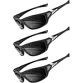 QALLY Polarized Sunglasses Men Sports Sunglasses for Men UV400 Sunglasses for Driving Golf Cycling Fishing Running