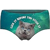 JINKAIJIA Women's Fashion Flirty Sexy Funny Naughty Animal 3D Printed Cute Low- rise Underpants Single Party Gifts briefs