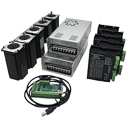5 Axis Stepper Motor CNC Controller Kit with Nema