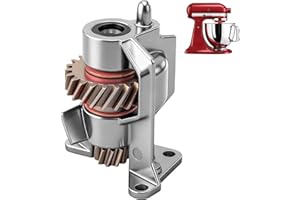 FENNORAL Upgrade Metal Gear WP240309-2 240309-2 Worm Drive Gear & Bracket Kit Compatible with KitchenAid EA734273 PS734273 AH734273 4162100 4162101 4169907 4169941 4170007 4176130 949544
