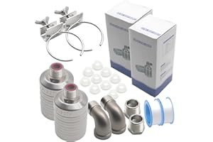 MAKERELE 1PC 1/2" to 3/4'' Automatic Water Level Controller, NPT 304 Stainless Steel Water Level Automatic Control Float Valve for Tanks, Pools, Ponds, and Livestock Troughs