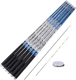 Goture//Telescopic Tenkara Fishing Rod//Ultralight Travel Fishing Rod,Portable Collapsible Bass Crappie Rod,1 Piece Carbon Fiber Inshore Stream Trout Pole 10 12 15 18 21 24 Free Tip Set(Top 3 Segment)