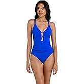La Blanca Womens Island Goddess Underwire One Piece Swimsuit