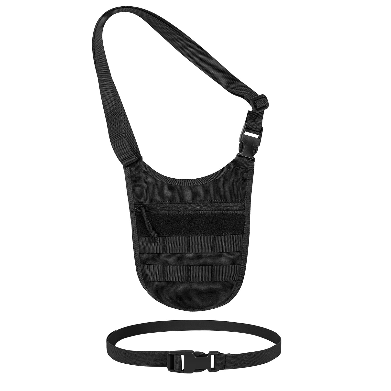 Photo 1 of TAC5TAC Underarm sling bag for men,Slim anti theft Conceal Carry crossbody tactical Chest Molle bag with Elastic Waistband