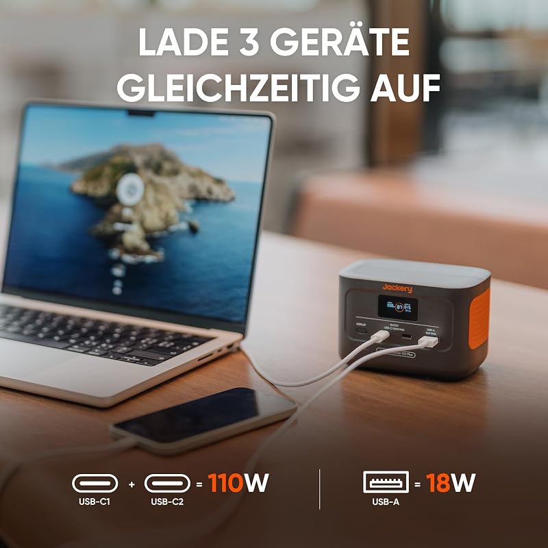 E100 Plus Tragbare Powerstation mit Schnellladung