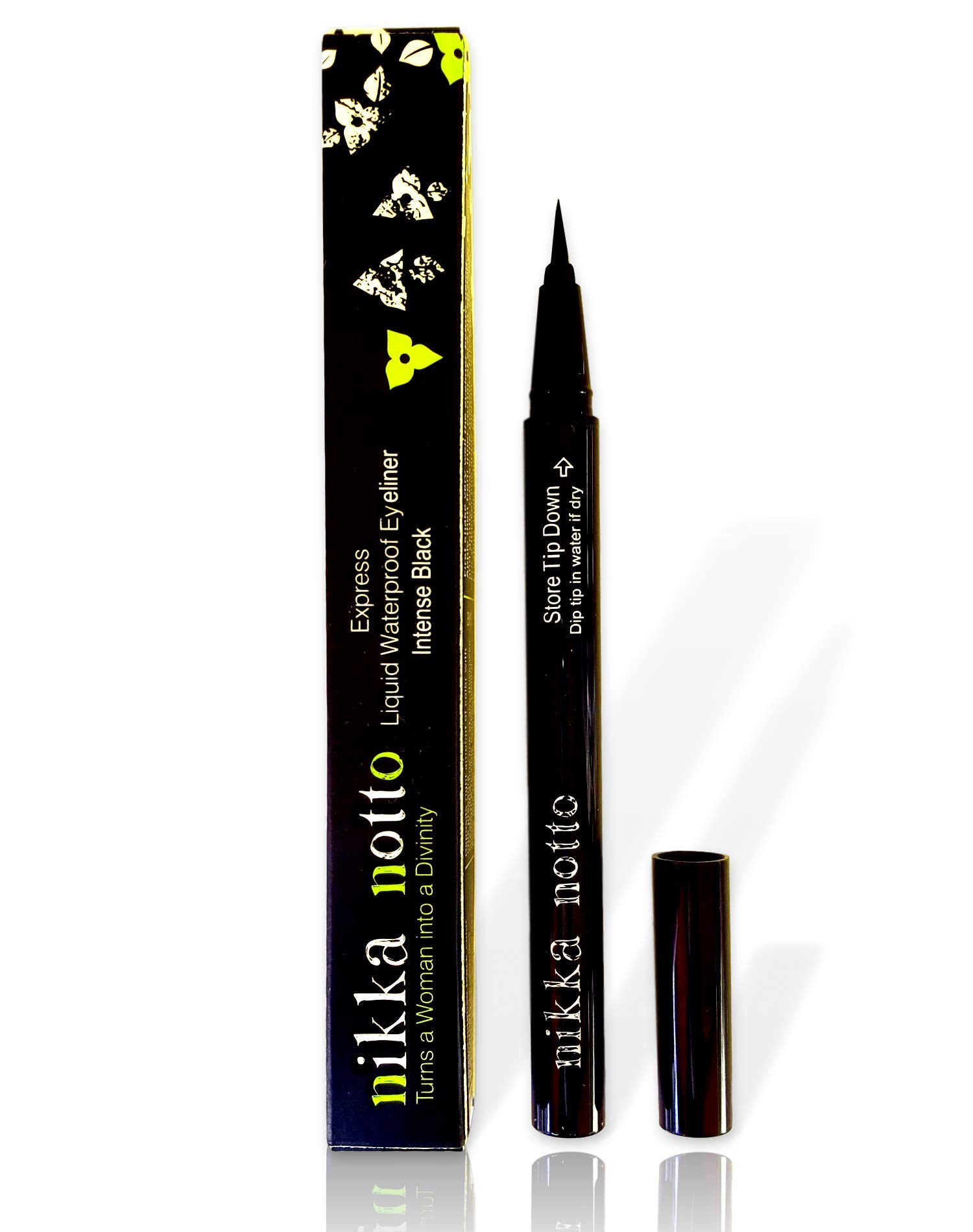 Nikka Notto Liquid Eyeliner Waterproof Black, Precise Wear, All Day