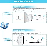 Ubcwin WiFi Booster Extender Repeater 3650 Sq.ft 45 Devices Ethernet Port view 3