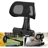 Biluo Driver Backrest Adjustable Retractable Foldable Swivel Motorcycle | Adjustable Lumbar Support for Driver &amp; Passenger Multi-Position Fit for Most Scooters Mopeds ATV square round or flat mounts