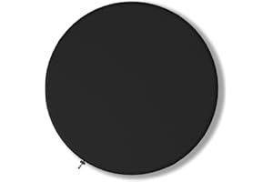 Dartboard Cover, Waterproof Dustproof Outdoor Indoor Dartboard Protective Cover UV Resistant for 24 Inch Dart Board, Black (C