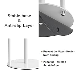 Paper Towel Holder White Kitchen Roll Holder, Paper