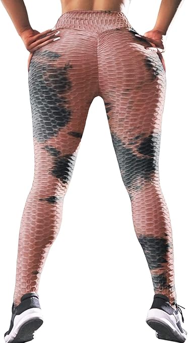 Amazon.com: Tummy Control Workout Ruched Butt Lifting Stretchy Leggings
