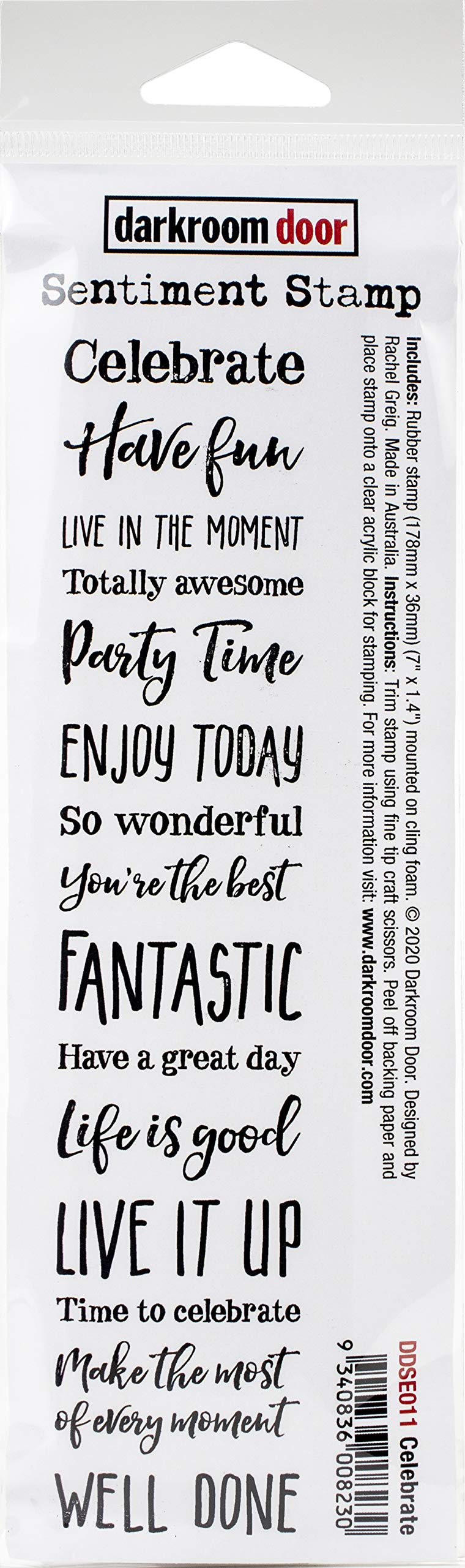 DARKROOM DOOR Cling Stamp Celebrate, One Size