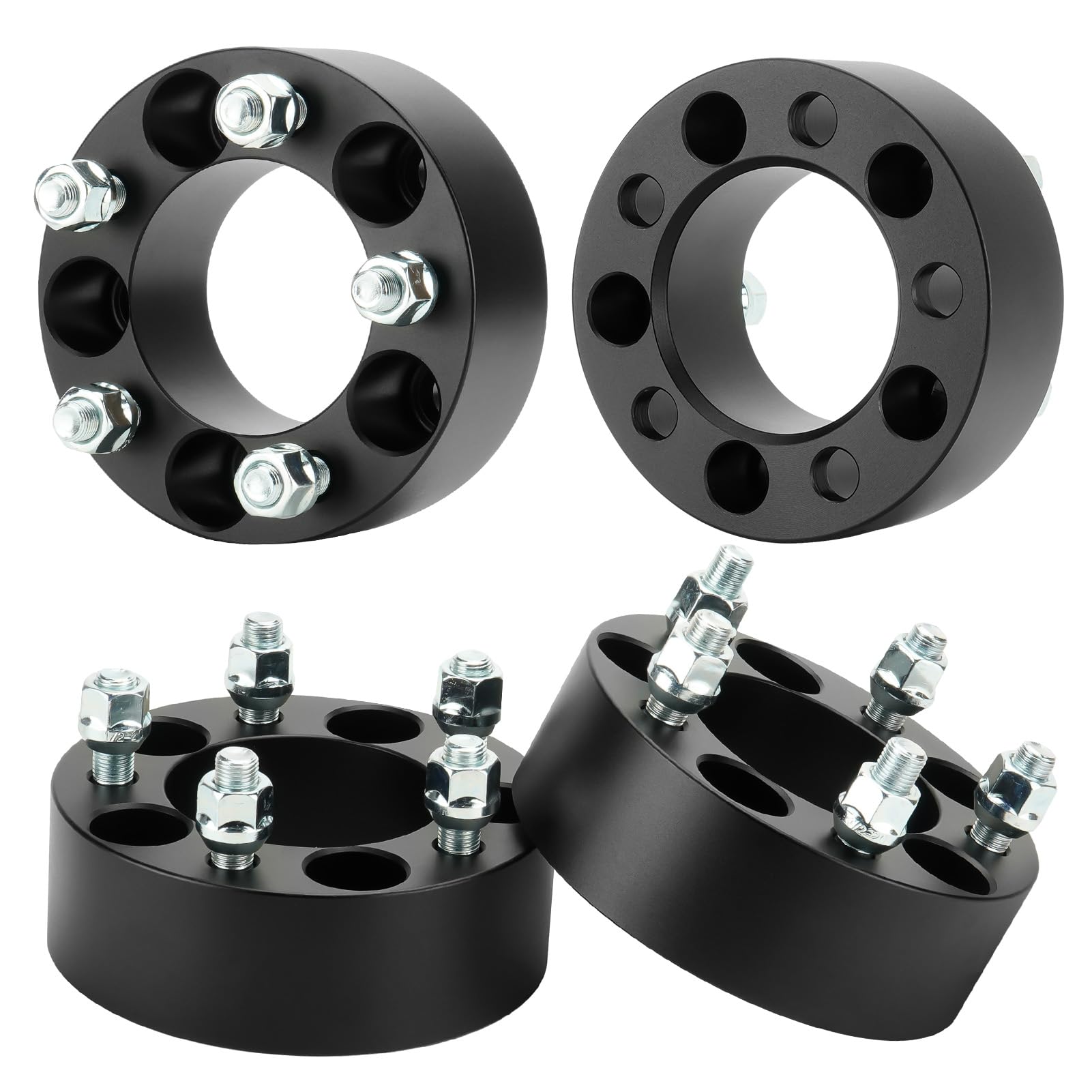 Photo 1 of *****SEE NOTES****Youxmoto 5x4.5 2 inch Wheel Spacers Fit for Ford Edge Explorer Mustang Ranger, Fit for Jeep Grand Cherokee Wrangler, 82.5mm Bore Wheel Adapters with 1/2"-20 Studs, 4PCS