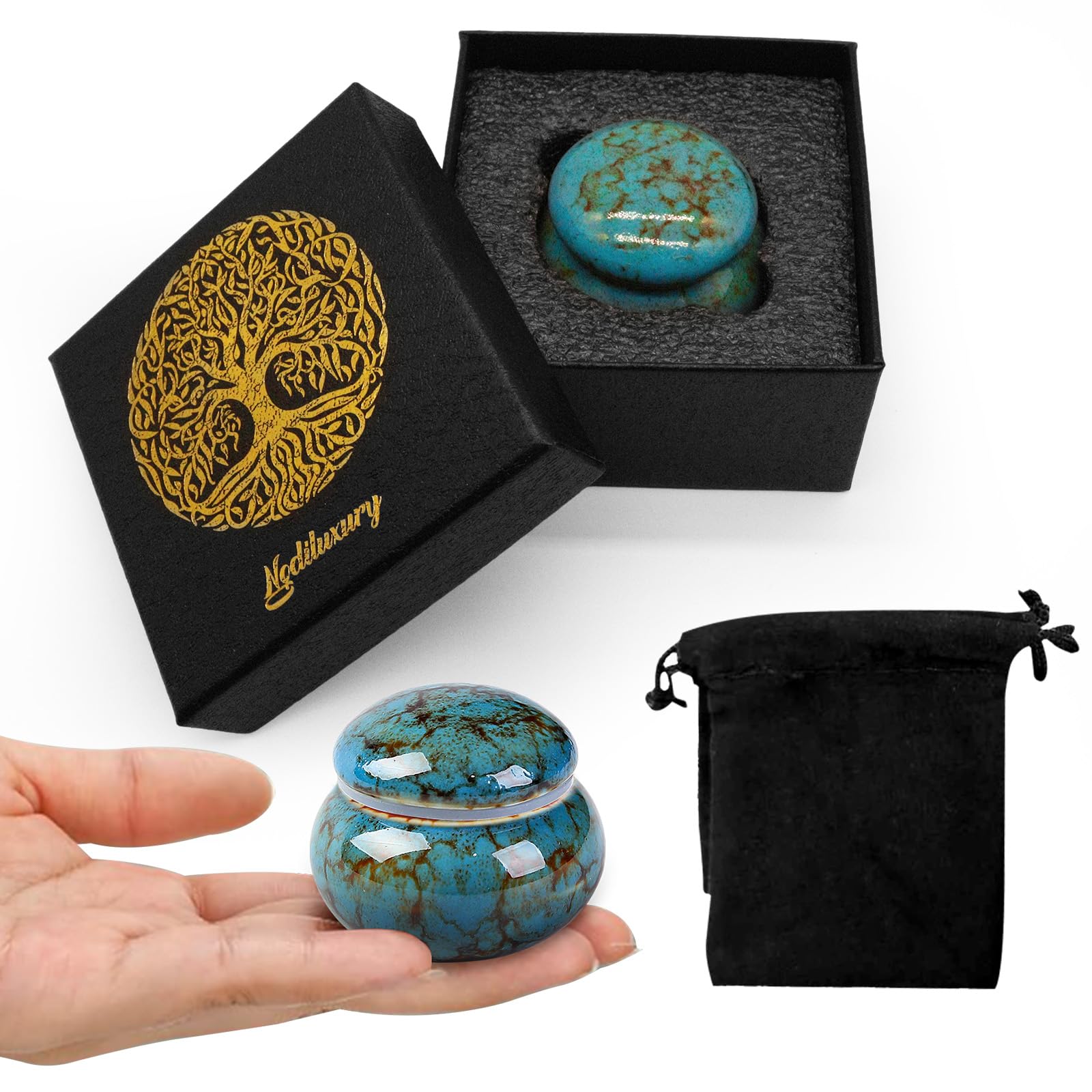 Small Urns for Human Ashes Keepsake,Ceramic Small