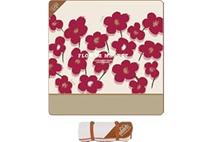 喜马拉雅 Extra Large Picnic Blanket 78" X 78" Foldable Washable Waterproof Sandproof Soft Cute Picnic Blankets Outdoor Picnic Mats for Camping Beach Blankets Party Park Accessories