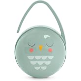 Suavinex Bonhomia 2 in 1 Duo Baby Pacifier Case, Pacifier Holder, Holds 2 Baby Pacifiers, Baby Accessories, (Mint)