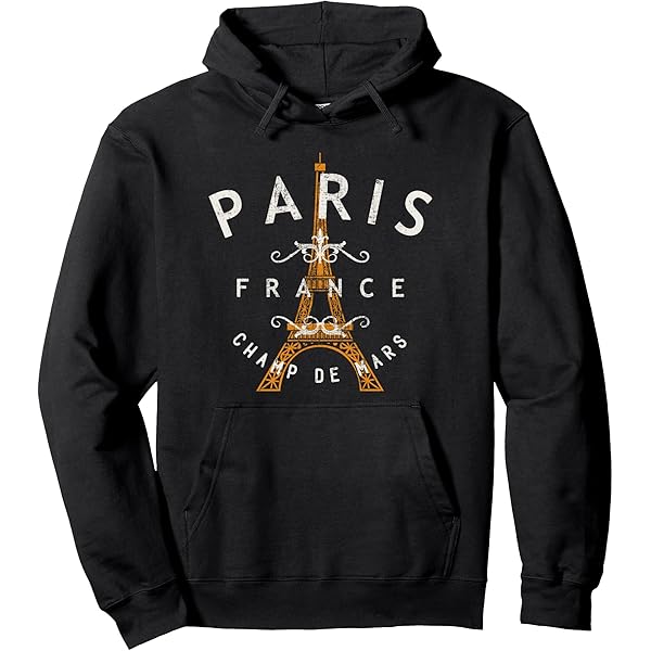 Amazon.com: Paris France College University Style Zip Hoodie