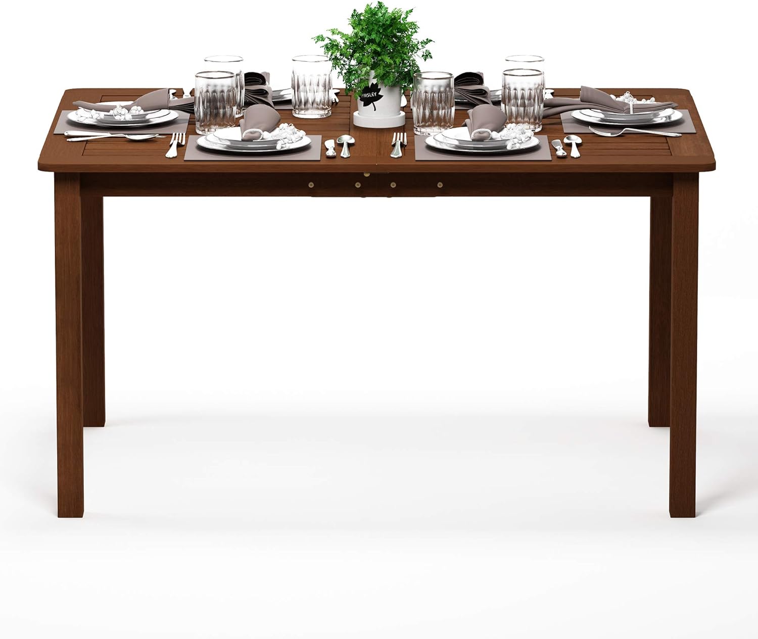 Furinno FG18070 Tioman Outdoor Dining Table, Natural : Garden & Outdoor