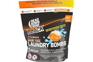 DEAD DOWN WIND BLACK Premium Unscented Laundry Detergent Pods (36 Ct) - Scent Eliminating Detergent Pods for Clothing and Gear - Durable Hunting Scent Eliminators - Advanced Hunting Gear