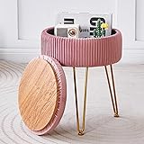 Cpintltr Velvet Foot Rest Stool Multipurpose