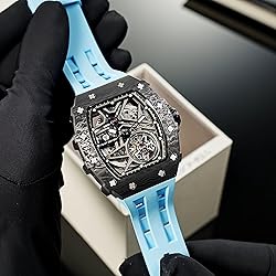 TSAR BOMBA Men's Automatic Watch Mechanical Tonneau