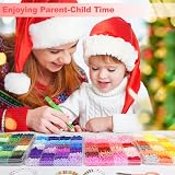 Fournine 18000 Pcs Clay Beads Kit 96 Colors 5 Boxes Bracelet Necklace DIY view 7