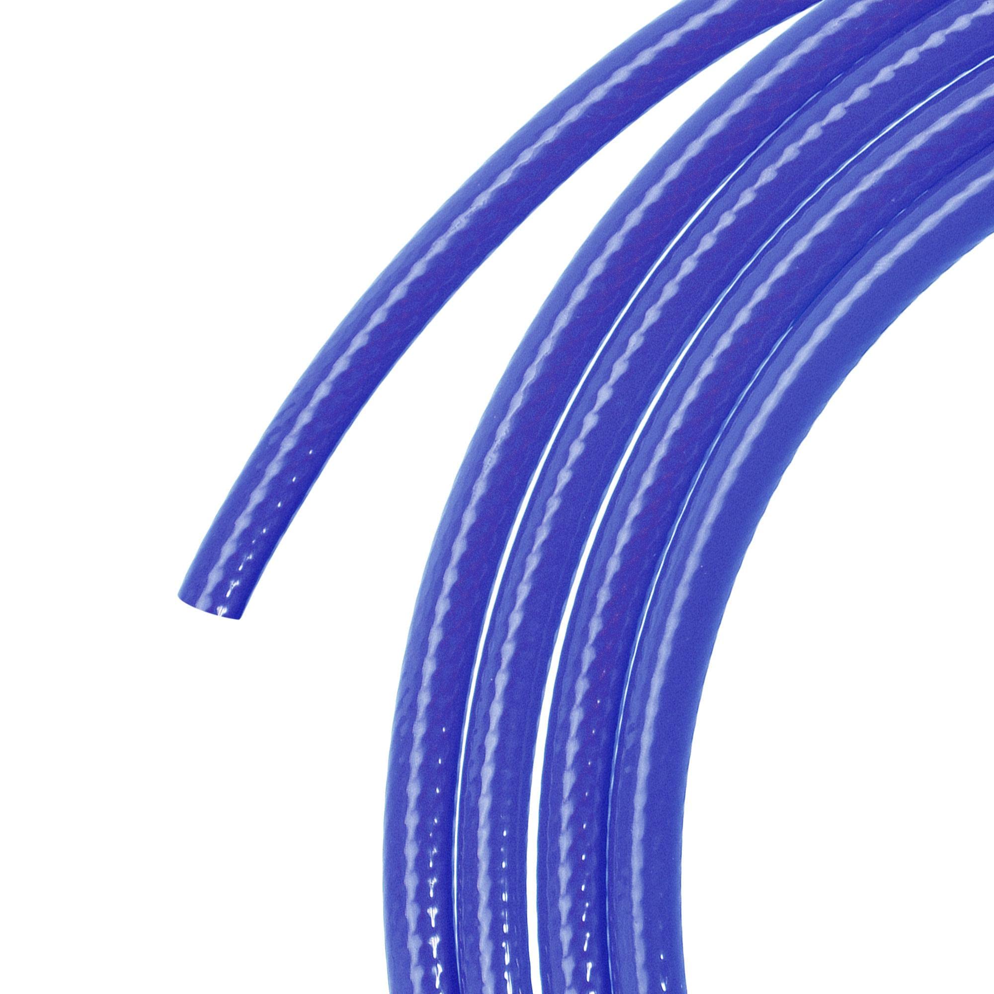 sourcing map Pneumatic Air Hose PU Braid Tube 5mm(3/16'') IDx8mm(5/16'') ODx16.4Ft Blue for Air Compressor, Liquid Convey