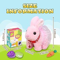 NOLAKMI Easter Bunny Stuffed Animal, Ideal Easter