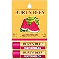 Burt's Bees Lip Balm - Watermelon, Lip Moisturizer With Responsibly Sourced Beeswax, Tint-Free, Natural Origin Conditioning Treatment, 2 Tubes, 0.15 oz.