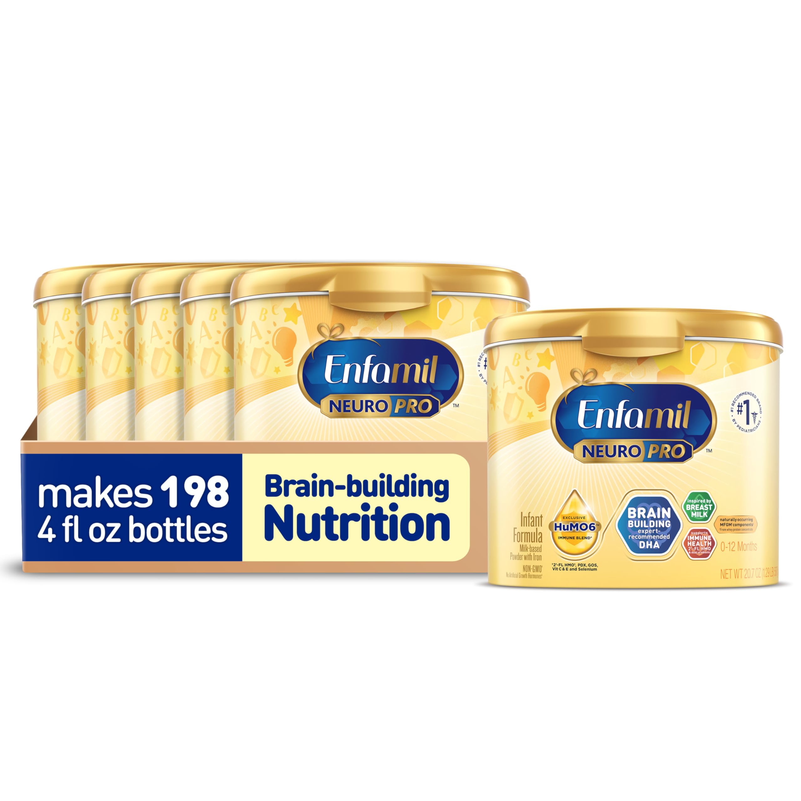 Photo 1 of ***EXPIRES DEC2026*** Enfamil NeuroPro Baby Formula, Milk-Based Infant Nutrition, MFGM* 5-Year Benefit, Expert-Recommended Brain-Building Omega-3 DHA, Exclusive HuMO6 Immune Blend, Non-GMO, 124.2 oz?