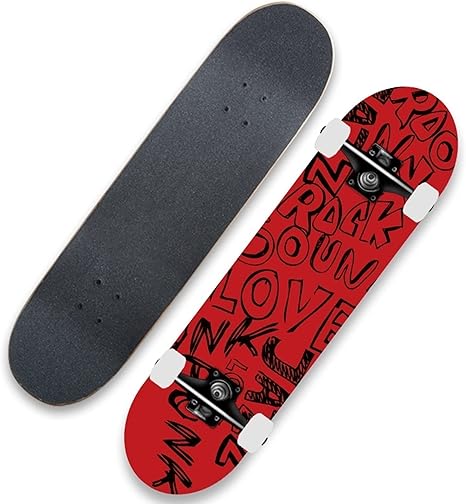 Amazon Co Jp スケートボード 31インチ コンプリートセット メープルデッキアンメープルデッキ 初心者には最適なスケボー 79cmの標準的な初心者向けスケートボード 裏も表もおしゃれなデザイン 子供はもちろん 大人も遊べます 超静音abec 7製ベアリング 95a