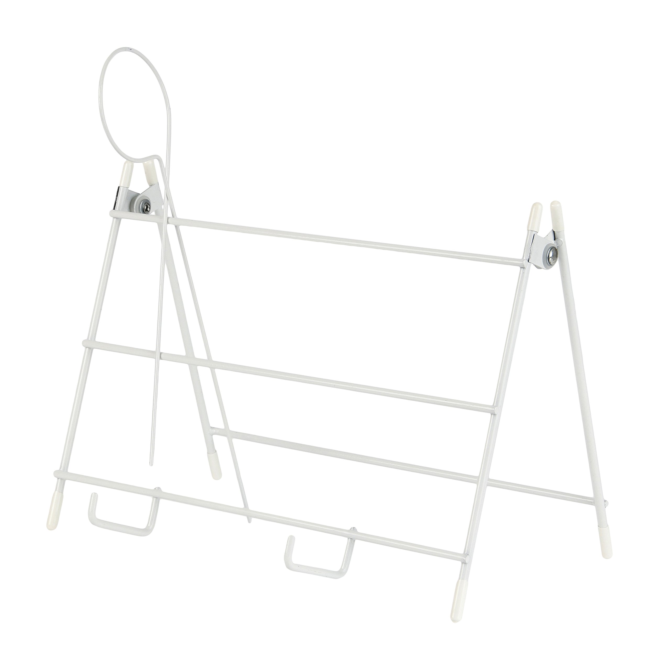 Homecraft Folding Book & Magazine Stand, Universal Stand, Reading Aid, & Book Holder for Books, Magazines, Newspapers, Hands-Off Positioning Device, Adjustable & Portable Metal Stand with Book Clip