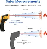 Etekcity Lasergrip 800 Non-Contact Infrared Thermometer -50°C to 750°C Yellow view 3