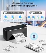 Phomemo 241BT Bluetooth Thermal Label Printer 4x6 Shipping Inkless Windows Mac view 2