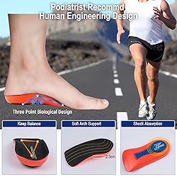 Plantar Fasciitis Relief Arch Support Shoe Inserts
