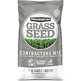 Pennington Contractors Northern Grass Seed Mix, Rapid Grass Seeds for Lawn, 40 lb