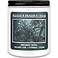 Homsolver Christmas Fir Pine Candles, Balsam Candle, Christmas Holidays Candles, Christmas Candles Scented, Christmas Tree Candles, Balsam & Fraser & Cedar Scented Candles, 50+ Hours Burning Time