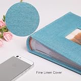 Vienrose Photo Album 200 Pockets Linen Cover 6x4 15x10 cm Light Blue view 2