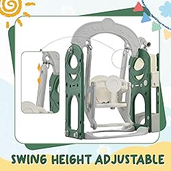 Virubi 6 in 1 Toddler Slide with Swing