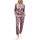 Marvmys Women's Velour Tracksuit Full Zip Up Sweatsuits Set 2 Piece Outfits Jogger Set