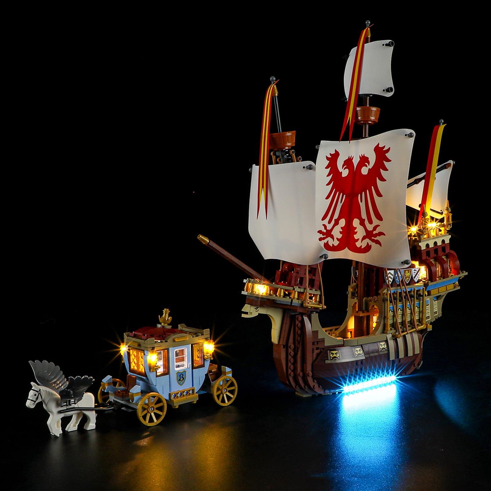 YEABRICKS LED Light for 76440 Harry Potter Triwizard Tournament: The Arrival Building Blocks Model (Building Set NOT Included)