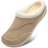 LeIsfIt Womens Wide Slippers Adjustable Diabetic Slippers Warm Cozy Slip on House Slipper Non-slip Memory Foam Winter House Shoes Indoor Outdoor