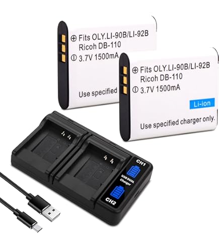 Amazon.com: BM Premium D-LI96 Battery for Ricoh WG-1000 Cameras