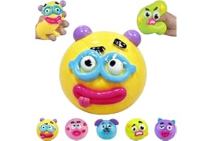 NEW Smushers Squishy,Dog Face Swap Squishy,Cute Easy Squeezy Funny Face Squishy Stress Balls,Fun Desk Accessory for Adults (C