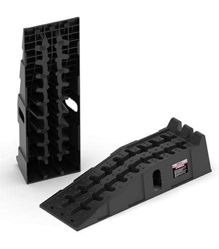 E-SDS Lot De 2 Rampes De Protection Antidérapantes Pour Pneus De Voiture, Camping-car, Remorque