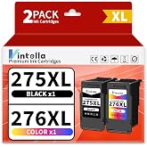 Vintella PG-275XL CL-276XL Ink Cartridges Replacement for Canon 275 and 276 Ink Cartridge Value Pack for PIXMA TS3500 TS3520 TS3522 TR4700 TR4720 TR4722 TR4723 (1 Black, 1 Tri-Color)
