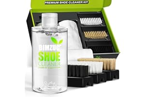 BIMZUC Shoe Cleaner Sneaker Kit, 8.5Oz Sneakers Cleaner Kit with Shoe Brushs Towel, White Sneaker Cleaner kit, Shoe Cleaner for White Shoe, Sneaker, Leather, Tennis, Boot, Canvas, Nubuck, Shoe Sole