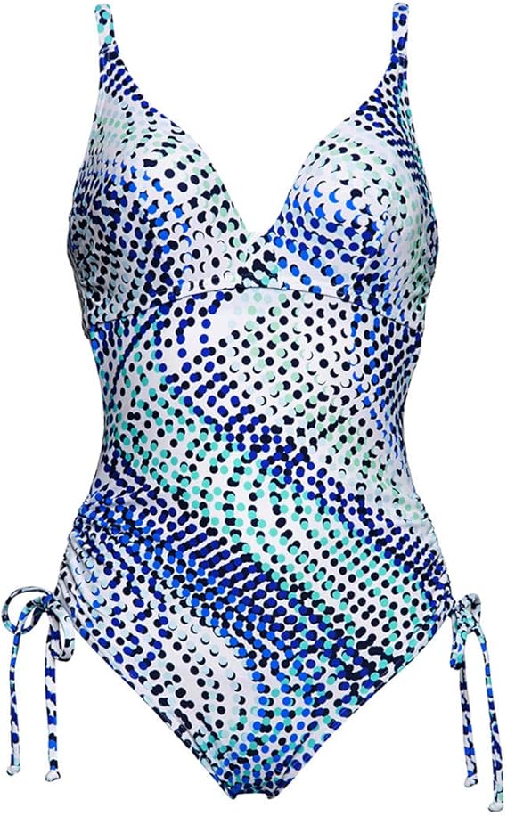 Figleaves Womens Riptide Tummy Control One Piece Bathing Suit at Amazon